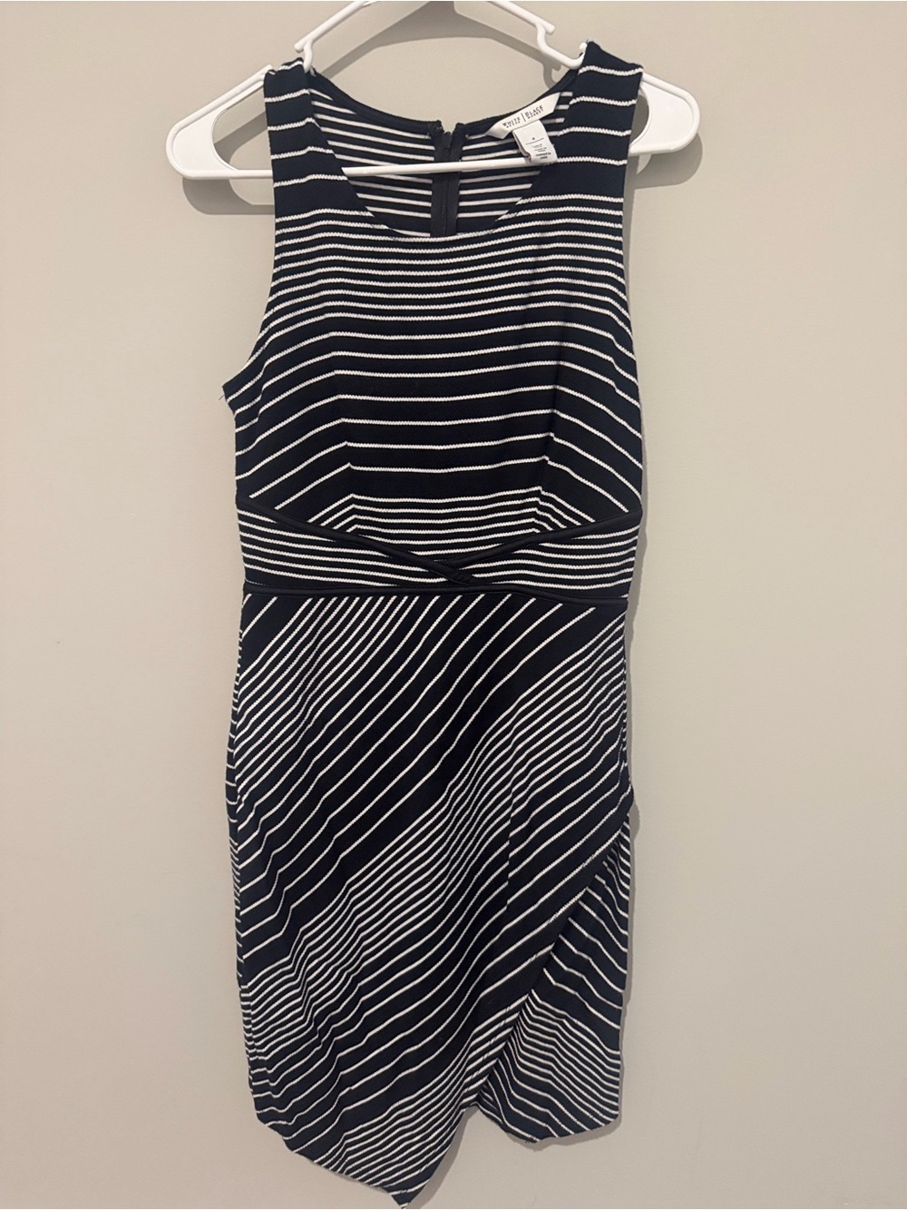 White House Black Market Striped Sleeveless Dress